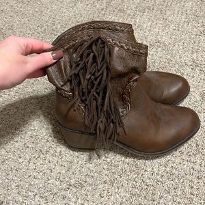 Tassel booties